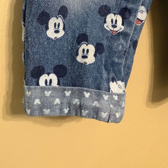 Disney Baby Mickey Mouse Print Denim Overalls 12-18 Months Baby Girl Baby Boy - Picture 4 of 12